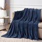 BEDELITE 3D Ribbed Jacquard Pink Fleece Throw Blanket by BEDELITE