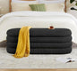 Busaurus Storage Ottoman Bench 49.2 Inch Upholstered Fabric Storage Bench by BUSAURUS