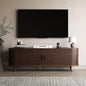 63 inch TV Stand with Power Outlet, Fluted Entertainment Center by Unknown