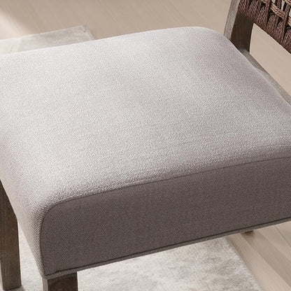 LZAREAL Farmhouse Dining Chairs Set of 6 Linen Fabric Upholstered Accent Side - Image 7