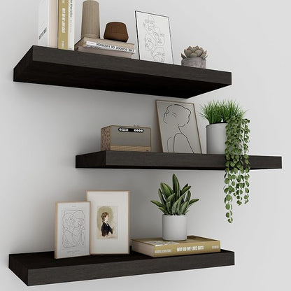 Upassion Floating Shelves for Wall Set of 3, Frame Display Floating Shelf for by Upassion