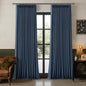 105 Inch Pinch Pleated Blackout Memory Trained Linen Curtains by Twodrapes