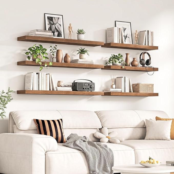 Fun Memories 60Inch Long Floating Shelves, 8 Inch Deep Shelves - Image 2