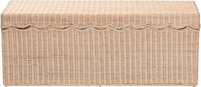 Bali & pari Damita Scallop Natural Rattan Chest - Image 4