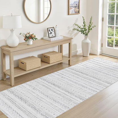 cotiled Hallway 2.6x8 Runner Rugs Washable Boho Moroccan Soft Rug | Solve - Image 2
