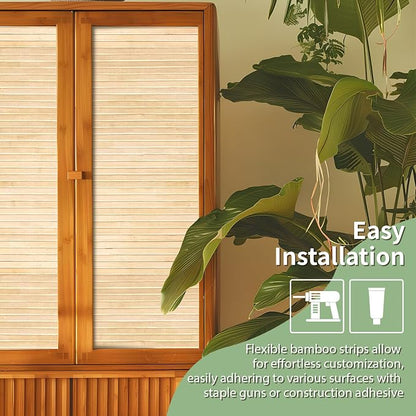 Art3d 48 x 96 Inch Natural Bamboo Wall Panel - Image 9