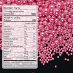Rose Gold Pearl Sprinkles, Baking Sugar Sprinkles for Cake Decorating, 150g/5.29oz, Mix Size, Cake Decorations, Cupcake, Cookie, Ice Cream Topper, Wedding Party, Christmas Supplies