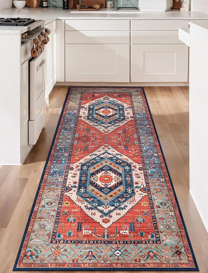 SERISSA 3x7 Washable Non Slip Boho Runner Rug - Image 7