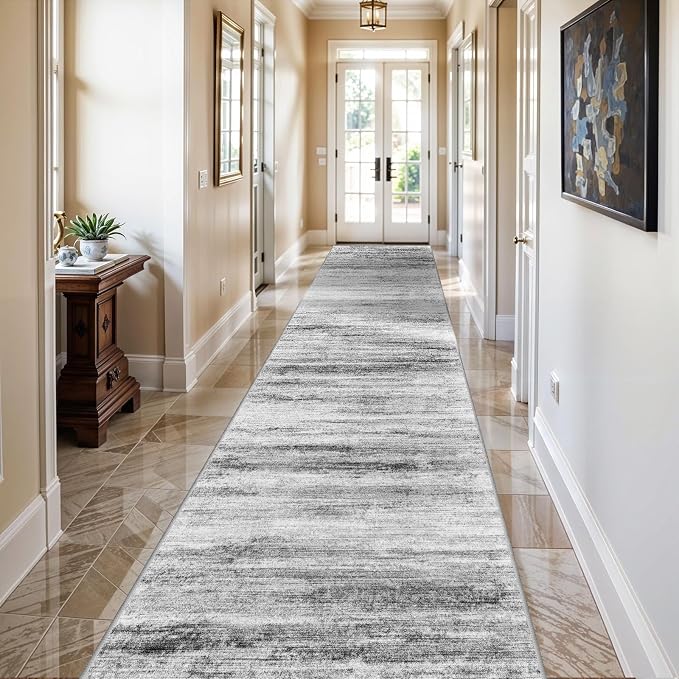 3x17 Washable Runner Rug for Hallway: Extra Long Runners for Entryway Living by WIEVEDENS