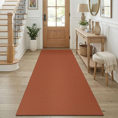 KOZYFLY Cotton Runners for Hallway 3x8, Wide Washable Runner Rug, Woven Non by KOZYFLY