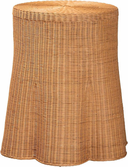 Bali & pari Dayo Scalloped Natural Rattan Console Table - Image 7