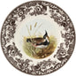 Spode Woodland Lapwing Dinner Plate - Wildlife Tableware, Rustic Holiday Serving Plate with Intricate Floral Border, Dishwasher, Microwave, Oven & Freezer Safe - 10.5" Fine Earthenware