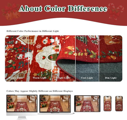 Christmas Runner Rug 2x5 for Hallway - Image 6