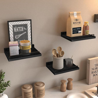 RYOFOBETTO Small Floating Shelf, 6X9 Inches Farmhouse Wall Shelves - Image 2