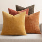 MIULEE Decorative Chenille Fall Pillow Covers Orange Brown 20x20 Pack of 4 | by MIULEE