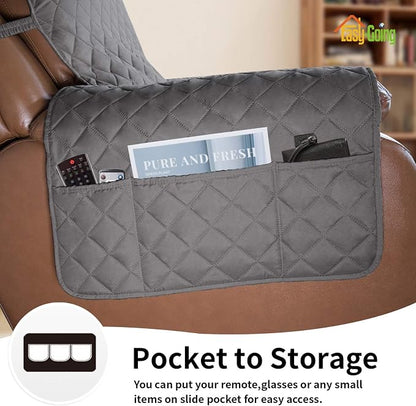 Easy-Going Reversible Couch Cover, Oversized Recliner, Water Resistant - Image 3