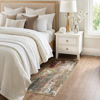 RELEANY Washable 2'x5' Abstract Area Rug - Image 2