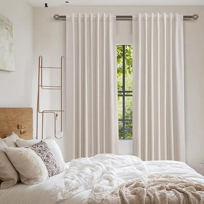100% Blackout Curtains 102 Inch Length 2 Panels Set - Image 8