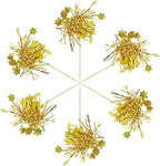 Gyufise 30Pcs Star Foil Firework Cupcake Toppers Sparkle Tinsel Cake Toppers Tinsel Drink Cake Decoration Cocktail Picks for Birthday Wedding Graduation Party Supplies Gold