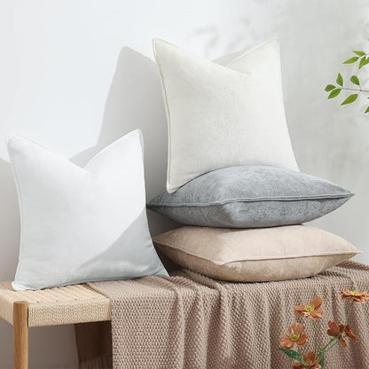 decorUhome Summer Couch Throw Pillow Covers 16x16 Set of 2, Decorative Soft - Image 5