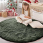 OLANLY Olive Green Round Rugs for Bedroom by OLANLY