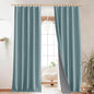 NICETOWN Skylark Blue Living Room Completely Shaded Linen Textured Draperies by NICETOWN