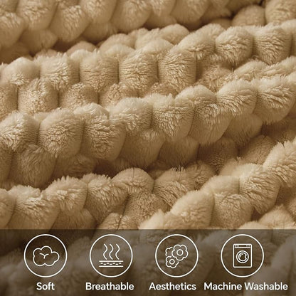 BEDELITE Camel Throw Blanket for Couch, Soft Cozy Gifts for Women, 50 * 60 | 3D - Image 2