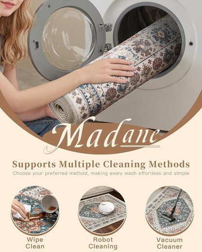 Madane Washable Runner Rugs 2x10 Long - Image 9