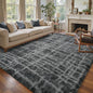 6x9 Ft Large Shag Rugs for Living Room Decor, Tie-Dyed Ultra Soft Fluffy Furry by Cuzwlovita