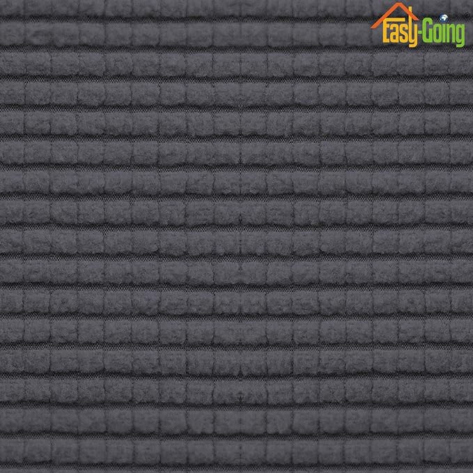 Easy-Going Stretch Chair Sofa Slipcover Washable Dark Gray | 1-Piece Couch Sofa - Image 6