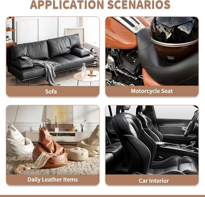 ONine Leather Repair Patch, Self-Adhesive Couch Patch, Car Seats - Image 5