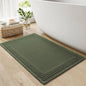 RESARE Waffle Bath Mat for Bathroom, Non Slip Bathroom Rugs 24"x36" Green | by Resare