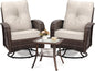 wildformers Luxury Outdoor Swivel Wicker Glider Patio Chairs by wildformers