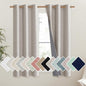 NICETOWN Brich Vintage Open Linen Weave Flax Thermal Curtains, 100% Blackout by NICETOWN