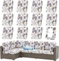 Waterproof Outdoor Cushion Covers, Stretch Patio Slipcovers | UV Resistant by hyha