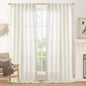 Semi Sheer Linen Curtains 96 inches Long 2 Panels Set, 52 x 96 Inch | Light by LAMIT