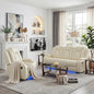 Power Recliner Sofa Set with LED Lights, Includes a Manual Recliner 1 Seat and by Unknown