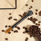 Giantree Dual Head Coffee Brush, Coffee Grinder Brush, Dusting Espresso Brush Coffee Grinder Cleaner, Barista Tools for Coffee Machine Toaster Cleaning(Black)