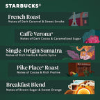Starbucks K-Cup Coffee Pods, Light, Medium, Dark Roast & Flavored Variety Pack for Keurig Brewers, 1 box (40 pods total)