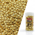 10mm Super Gold Stars Sprinkles Edible Stars Cake Decorating Stars Cake Decorations Cupcake Toppers Cookie Decorating Perfect for Cakes,Cupcakes,Desserts Toppings 3OZ