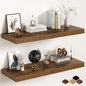 40Inch Floating Shelves for Wall, 12 Inch Deep Shelves for Bedroom, Bathroom by FunMemories
