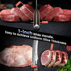 Butcher Knife Set, 3 PCS Kitchen Knife for Meat Cutting, Cleaver, Breaking & Boning Knife, Japanese Style High Carbon Steel Kitchen Knife for Chopping, Slicing, Deboning, House Warming Gifts
