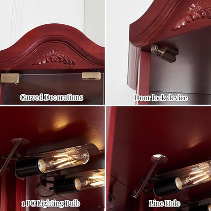Glass Corner Display Cabinet - Image 6