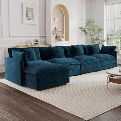 mikibama Modular Sectional Sofa, 146.5 Inch L Shaped Couch Set - Image 9