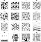 16 Pcs 5.5x5.5in Cookie Stencil Baking Stencils for Royal Icing Cookies, Airbrush Cookies; Sugar Cookie Stencils,Craft Painting Stencil, Stencil Genie Stencils (Leaves)
