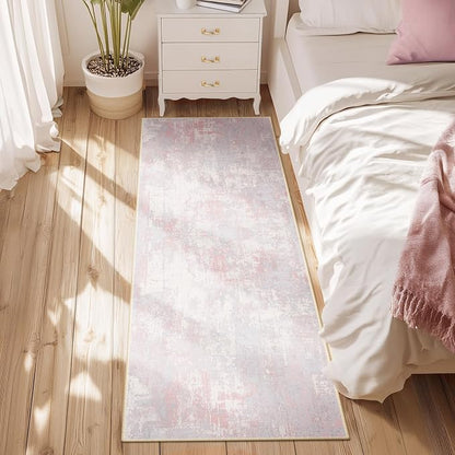 RELEANY Washable Runner 2'x8' Abstract Area Rug - Image 5