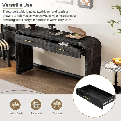 59'' Retro Console Table Sofa Table Entryway Table - Image 7