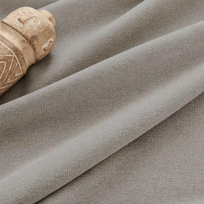 Joydeco Faux Linen Pinch Pleated Curtains 96 Inch Length, Light Filtering - Image 3