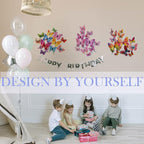Butterfly Wall Decor 24/48 PCS, 3D Butterflies Stickers for Party Decorations with Magnets(Colorful, 24)