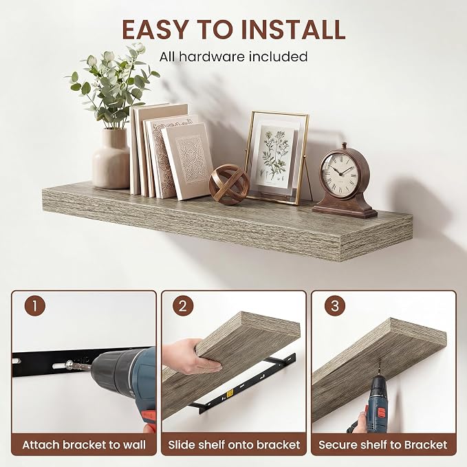 Dreamland 40 Inches Floating Shelves - Image 5